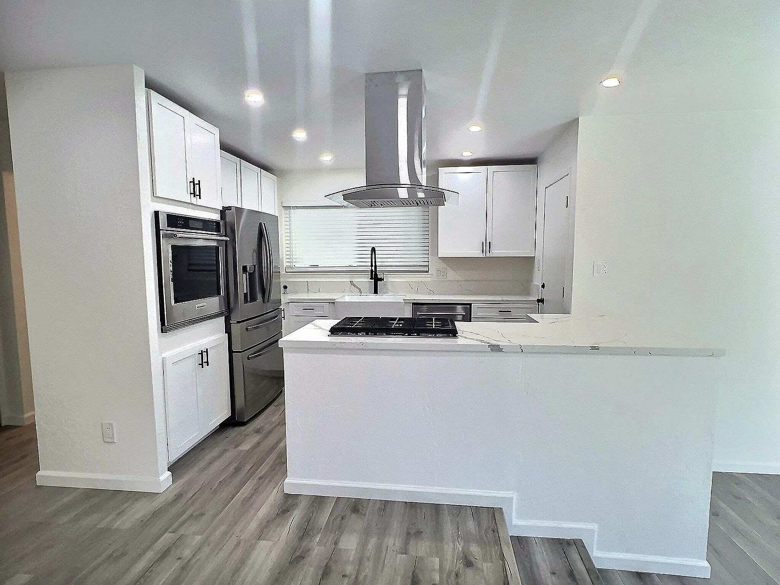 Additional view of the remodeled kitchen